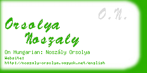 orsolya noszaly business card